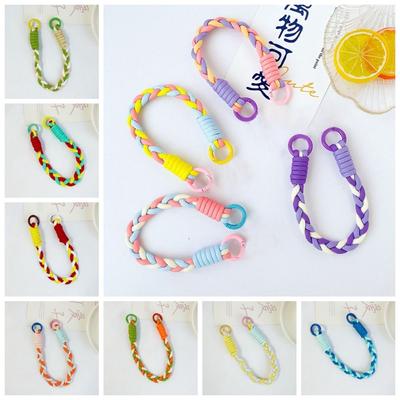 Key Holder Braided Phone Strap Hanging Ornaments Mobile Phone Lanyard Phone Wrist Strap  Gifts
