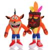 Game Crash Bandicoot Plush Toy Stuffed Animal Cartoon Wolf Aku Aku Plushie Soft Doll Children Birthday Halloween Christmas Gift