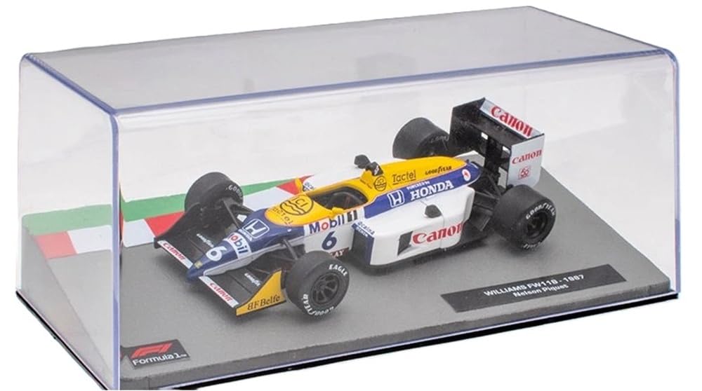 ATLAS F1 Diecast Car Scale FW11B Williams Honda N6 Nelson Piquet 1987 World Champion NELSON PIQUET 1/43 [Used]