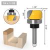 Broca enrutadora para cuencos y bandejas de 1-1/8" de diámetro - Vástago de 8 mm, 6 mm y 1/4 pulgadas