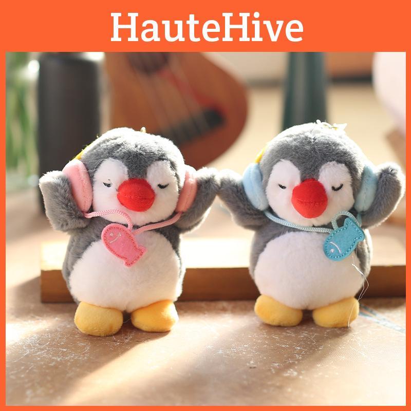 Stuffed Adorable Penguin Toy Plush Keychain Backpack Accessory Gift Kids
