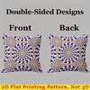 Hypnotic Circle Square Jacquard Pillow Cover for Sofa Office Waist Cushion Cover Home Decorative Pillowcase