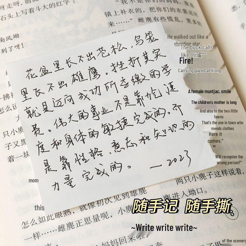 Muji Style Small Square Extra Thick Tearable Blank Notepad