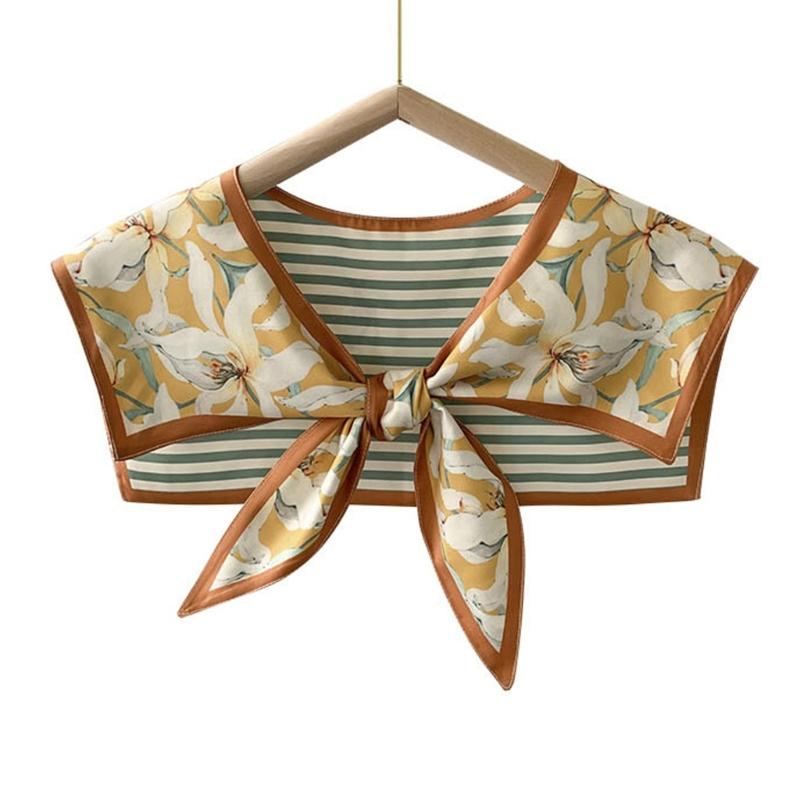 Lightweight Breathable Detachable Collar Scarf Korean Multipurpose Fashion Accessory For Women Summer Spring Autumn