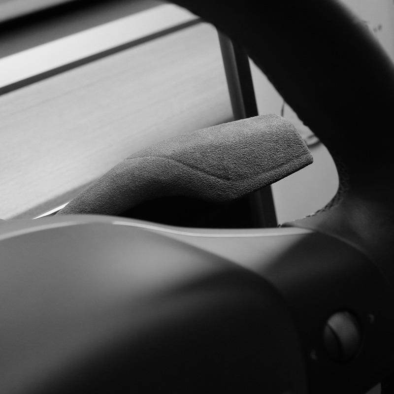 Italian Premium Suede Shift Protection Cover For Tesla Model  Y Car Steering Wheel Gear Handle Lever Paddle Cover Accessories