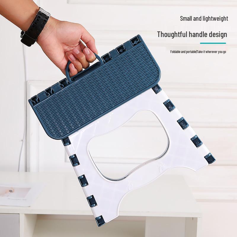 Portable Folding Plastic Stool for Kids and Adults - Ideal for Outdoor Leisure and Fishing