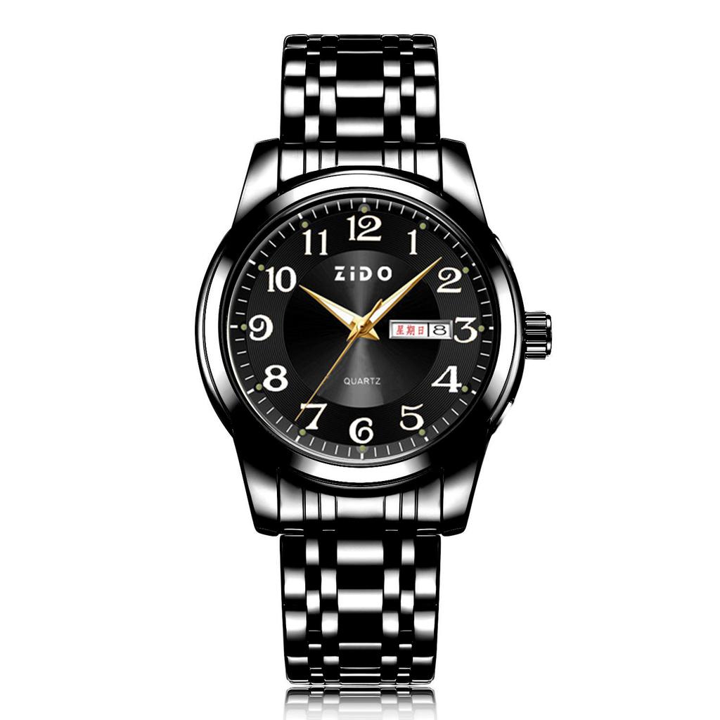 High-End Fashion Men'S Watch Light Luxury Versatile Automatic Quartz Luminous Old Man'S Watch Big Number