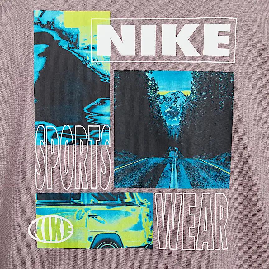Nike Sportswear Premium Essentials Fashion Casual Versatile Soft Short Sleeve T-Shirt Men Tops Brown-Gray White IB7554-204