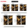 2pcs   plane printing Popular Curtains Double Phoenix Flying Pattern Versatile Polyester (without rod) Gifts Perfect for