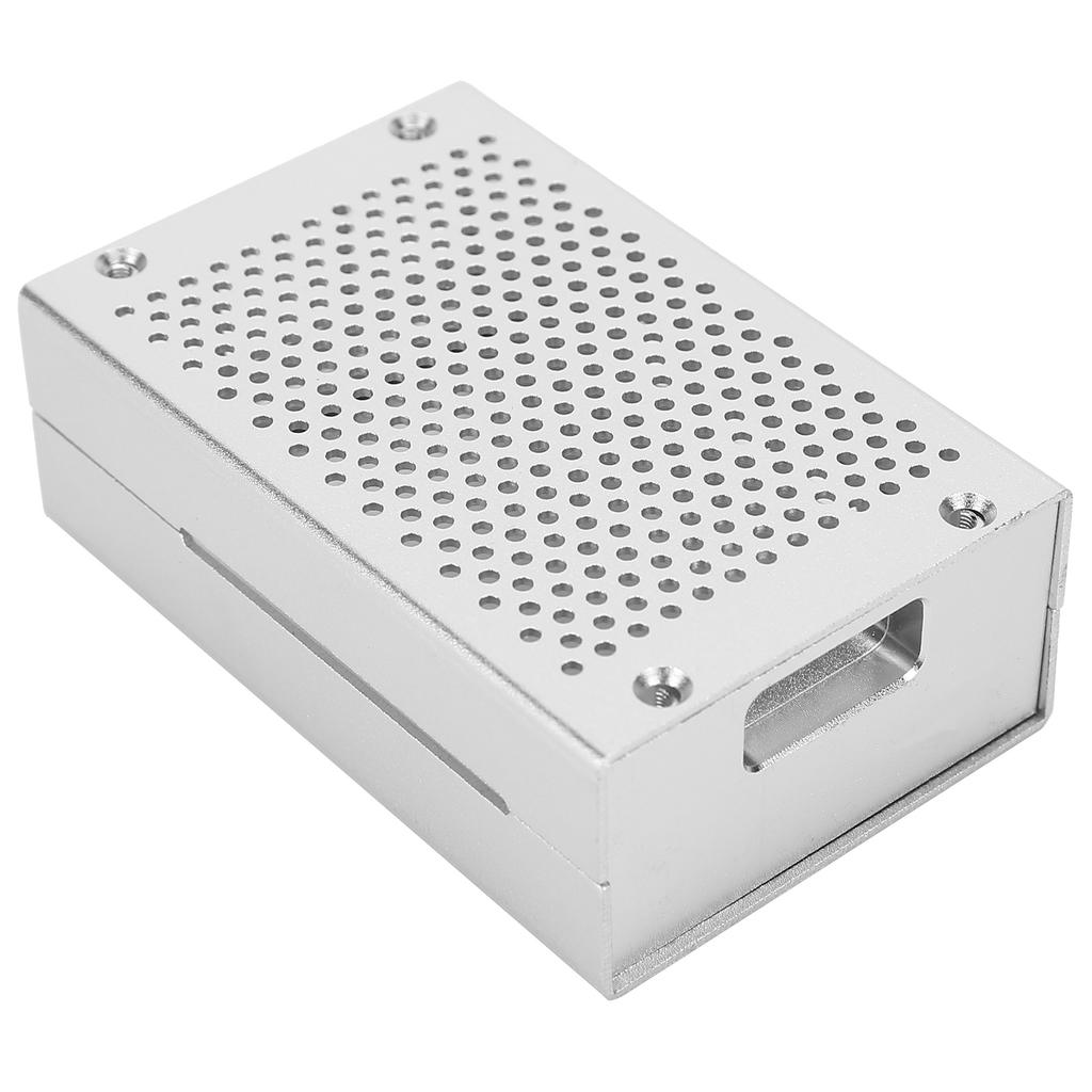 Cooling Shell Aluminum Alloy Heat Dissipation Enclosure with Fan for Raspberry Pi 4 Model B