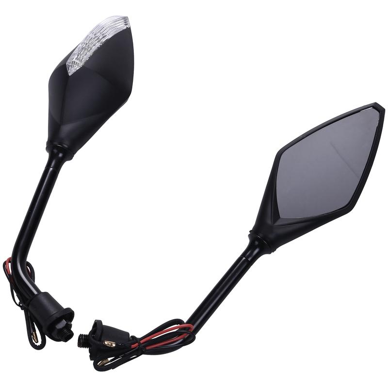 M63K-1 Pair Universal Motorcycle Led Turn Signals 5 Colors Available Motorcycle Rearview Mirrors Scooter Indicator Motorcycle Mi