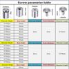 20pcs Advertising Nails 12x20/25/25mm Stainless Steel Screws for Wall Mount Glass/Acrylic Sign Standoff Fixing Screws Hardware