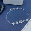 S925 Sterling Silver Flower & Butterfly Bracelet for Women, Personalized with Zircon, Simple & Versatile Design