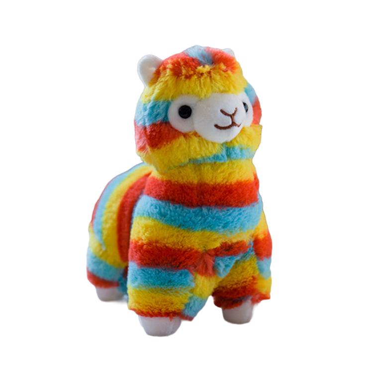 20/28cm Alpaka Puppe Plüschtier Stehendes Graslandtier Regenbogenfarbe Plüschtier Geburtstagsgeschenk 20cm
