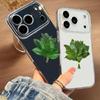 Lucky Pomelo Leaves iPhone 17 Pro Max Soft Case - Transparent 
