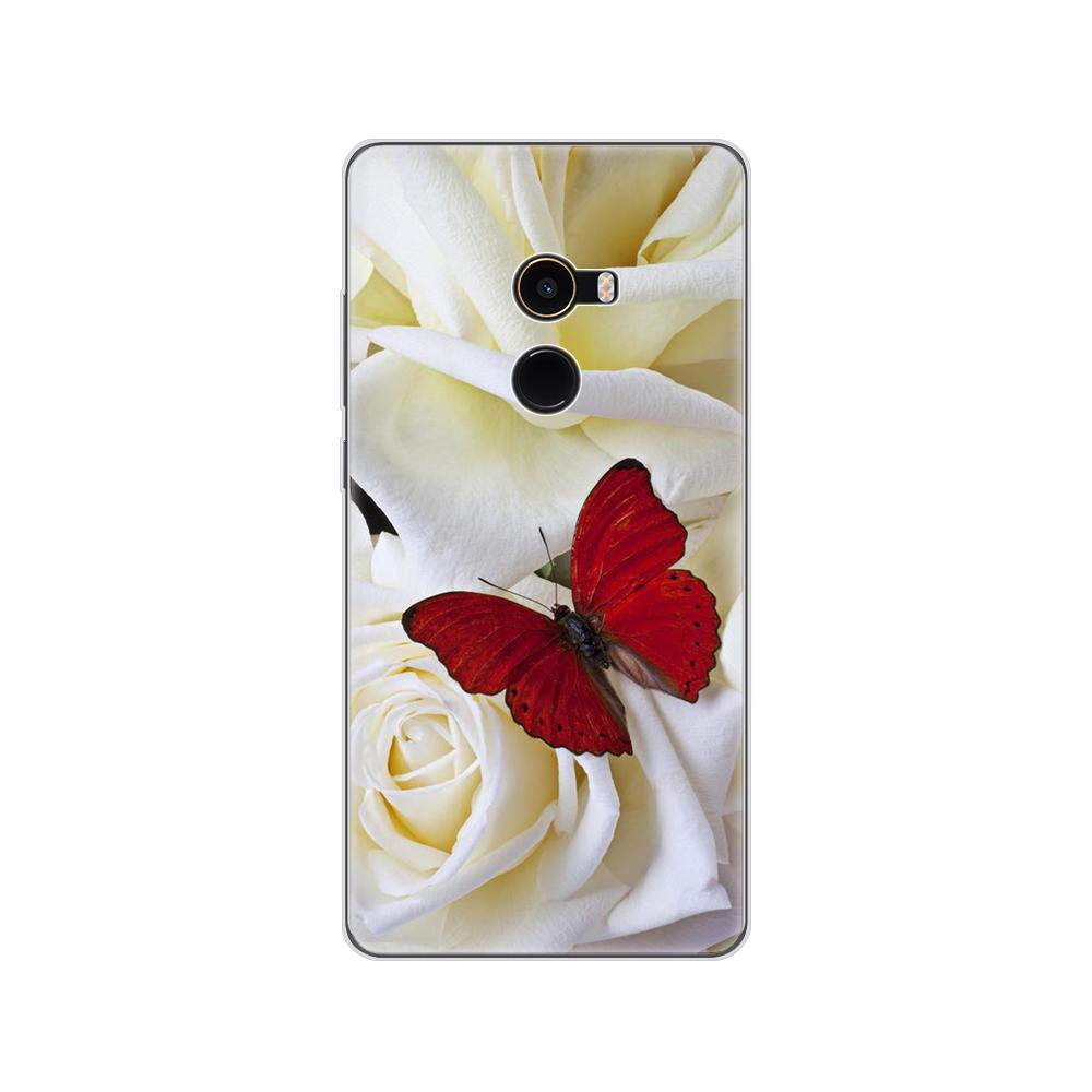 Měkké silikonové pouzdro TPU pro Xiaomi Mix 2 pouzdro pro Xiaomi Mi Mix 2 Mix2 zadní kryt 360 plný ochranný transparentní coque