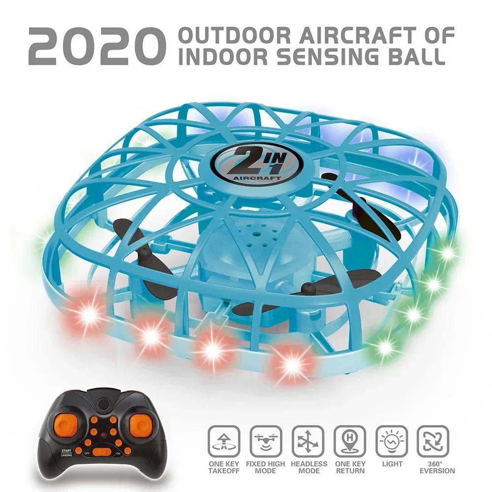 Mini Drone UFO Toys Flying Hand Sensing Induction RC Helicopter Aircraft Quadcopter 360 Toys for Children Christmas Gift