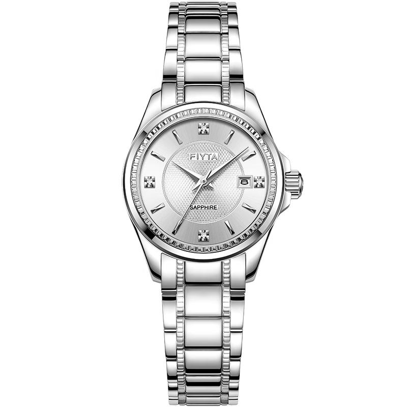 Автоматические женские часы FIYTA Classic Белая луна
