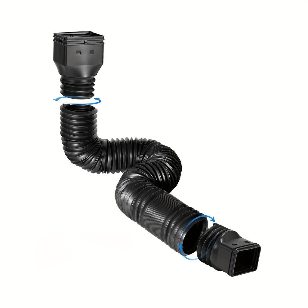 Flexible Downspout Extension for Gutter Drainage - 21 To 68 Inches, Easy Installation, Waterproof Rainwater Drainage System, Rainwater Management