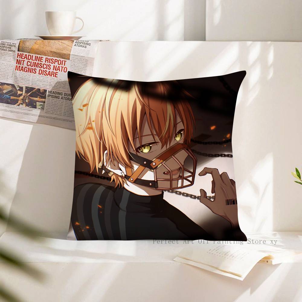 Anime Akito Shinonome Pillow Case Fashion Square Pillowcase Bedroom Sofa Room Ins Decoration Leisure