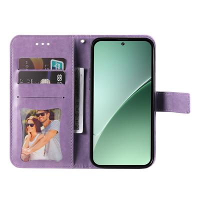 For Xiaomi 15 Pro Case Floral Pattern PU Leather Wallet Stand Phone Cover