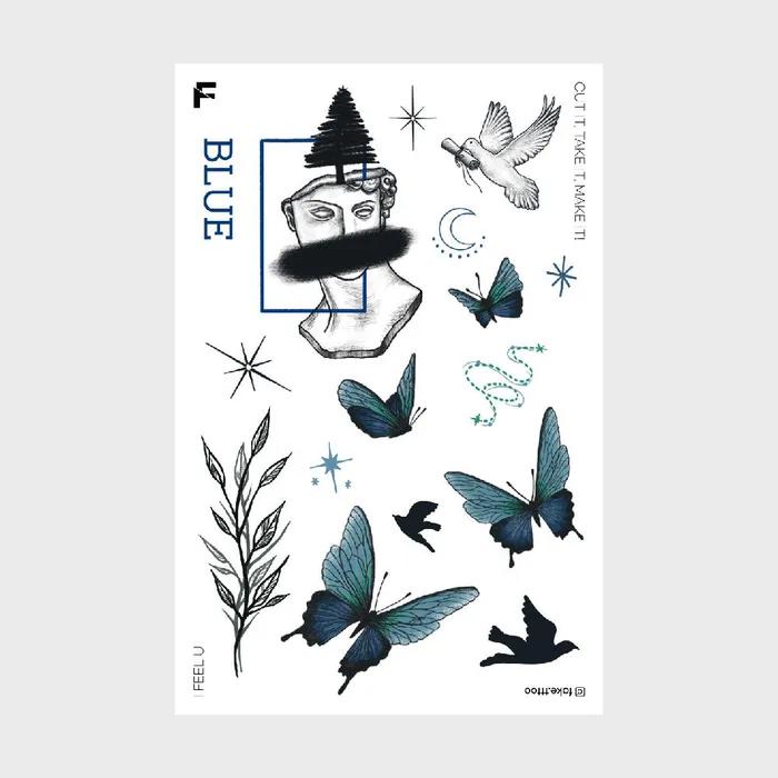 Flutter Tattoo Sticker