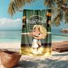 Ultra-Soft Beach Towel with Trash Truck Theme,Ideal for Pool - Camping, Diving - Perfect Travel Essential, Vibrant Beach Towel.