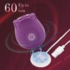 Rose Shape Vagina Sucking Vibrator Clitoral Stimulator Oral Licking Nipple Sucker Sex Toy for Women