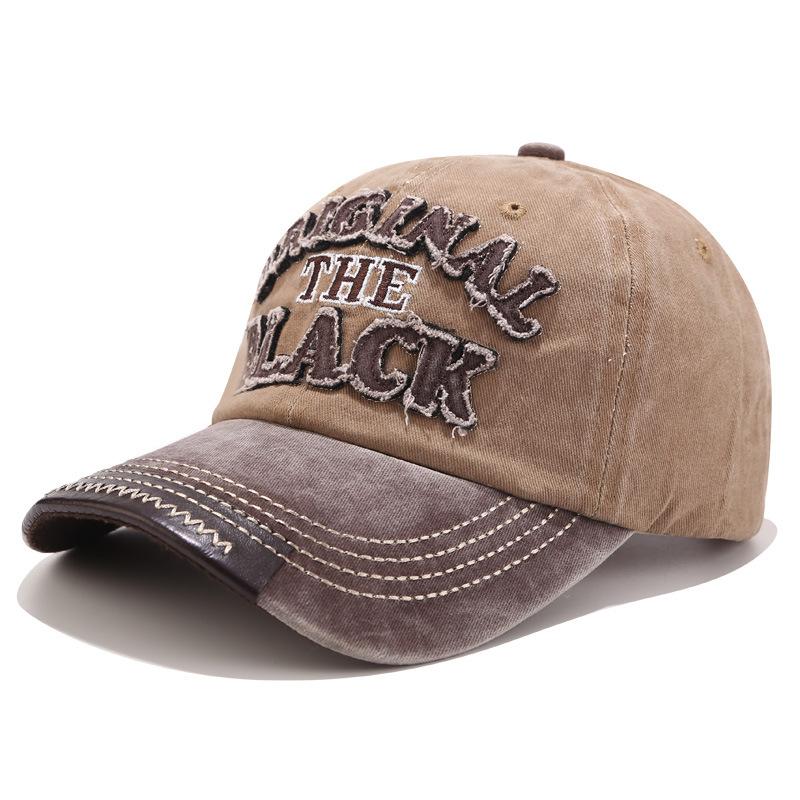 New Patchwork Washable Baseball Cap Men Women Letter Sunhat Unisex Outdoor Sports Snapback Fishing Travelling Baseball Hat