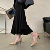 Fashion Elegant High-heeled Single Shoes Pointed Head 2025 Summer New Women's Temperament Lightweight Comfortable Back Strap Cool Pumps
