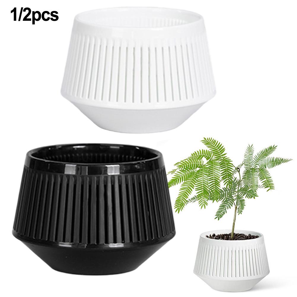 Decorative Cachepot For Orchids Cachepot Airflow Flower Pot 360 Ventilation Holes Dual-Layer Design Enhanced Air Circulation