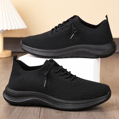 Schuhe Herrenschuhe Freizeitschuhe atmungsaktive Einzelschuhe Partnerschuhe Modetrend Schnürschuhe Fly-Woven Weichsohlen-Laufschuhe