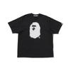 A BATHING APE T-shirt da uomo con stampa Ape Head, tinta in capo, vestibilità rilassata 1K30-109-303