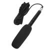 Black HighSensitivity Interview Microphone Wired Recording   Portable Mic for Camera