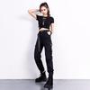 Cargo Nohavice Ženy Ležérne Joggers Čierne Nohavice s vysokým pásom Voľné Dámske Nohavice Dámske Nohavice