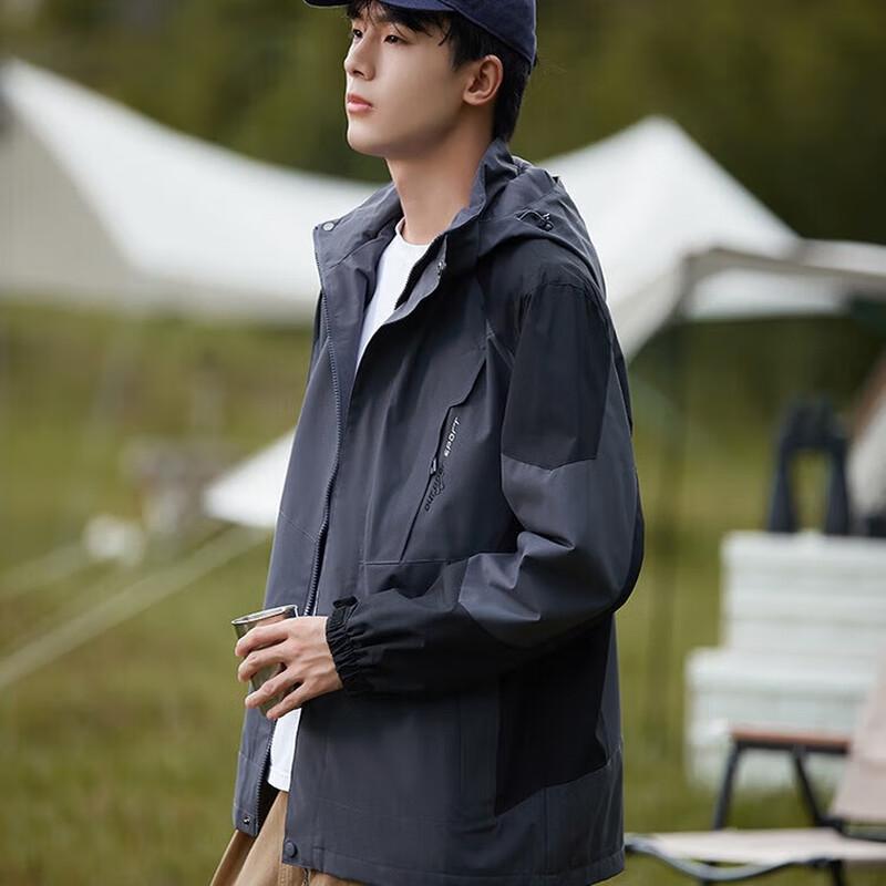 

Huili Men s 3-Proof Outdoor Hard Shell Jacket L