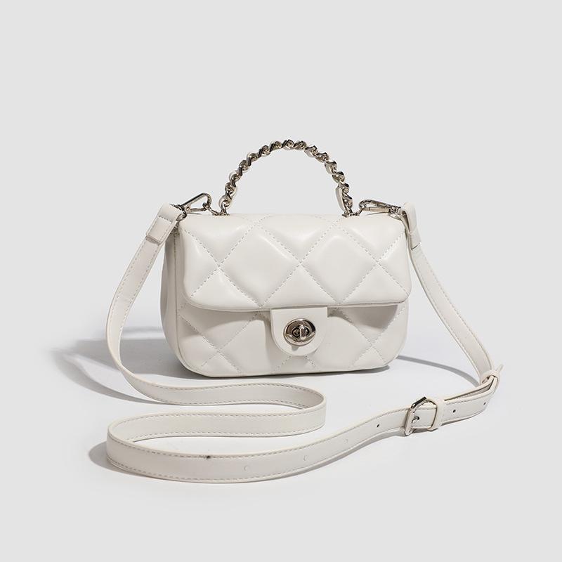 Fashion Trend Versatile Small Square Bag Women's 2025 Summer New Chain Shoulder Messenger Bag Diamond Bag