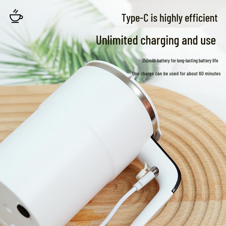 Intelligenter magnetischer Rührbecher: Tragbarer Temperaturmessender Kaffee-, Smoothie- & Protein-Shaker