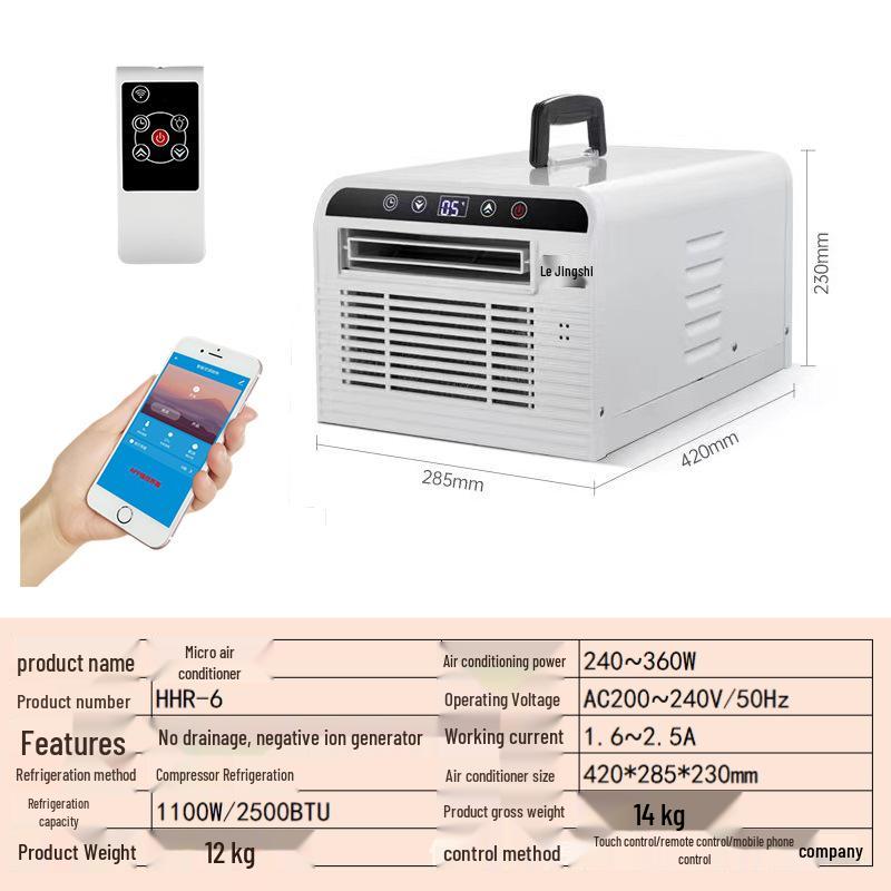 Portable Negative Ion Air Conditioner with Free Mosquito Net Installation