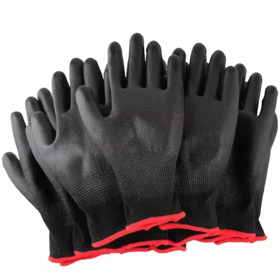Nitrile safety coated work gloves PU and palm coated gloves safety gloves are suitable for construction and maintenance vehicles