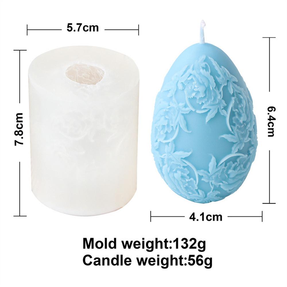Easter Egg Flower Ball Candle Silicone Mold Handmade Chocolate Decoration Gypsum Aromatherapy Soap Resin Candle Silicone Mould