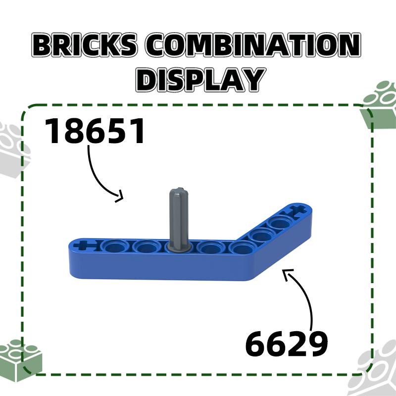 Non-Toxic 322Pcs/Lot No.65249 Axle 2L With Pin With Friction Ridges Lengt Block Moc Color Accessories Compatible With Brick Diy Toys