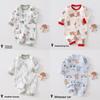 Baby Cotton Footed Romper With Long Sleeves For Newborns And Infants