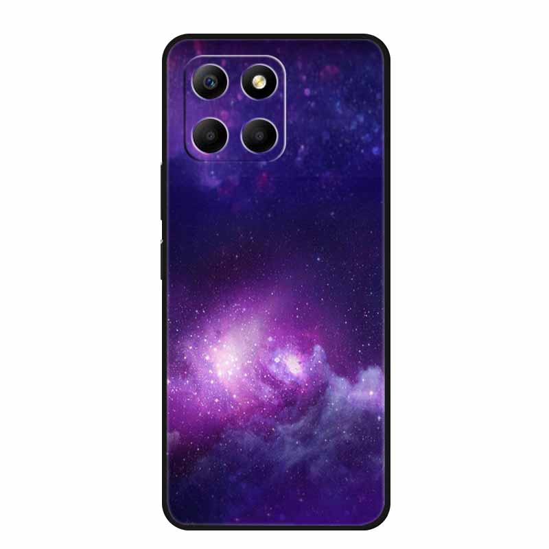 Etui For Honor X6a Zwierzęta TPU Silikon Miękki Tylny Pokrowiec na Telefon dla Huawei Honor X6a HonorX6A 2023 Ochronny Wilk Czarny Fajny Capa