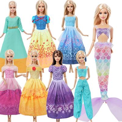 1x Prinzessinnenpuppen-Outfits Party-Ballkleider Kleidung für 30cm Puppenzubehör 1/6 11,5 Zoll Puppen Mädchenspielzeug(KEINE PUPPEN)
