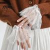 Fake Sleeves for Women Lace Sleeve Cuffs Elastic Wrist Detachable False Romantic Cuffs Elegant Clothing Accessory Wedding Cosplay Halloween