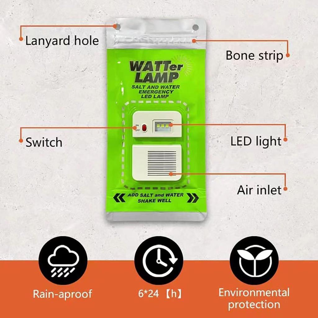 Protection Salt Water Lamp Battery Free Emergency Lighting