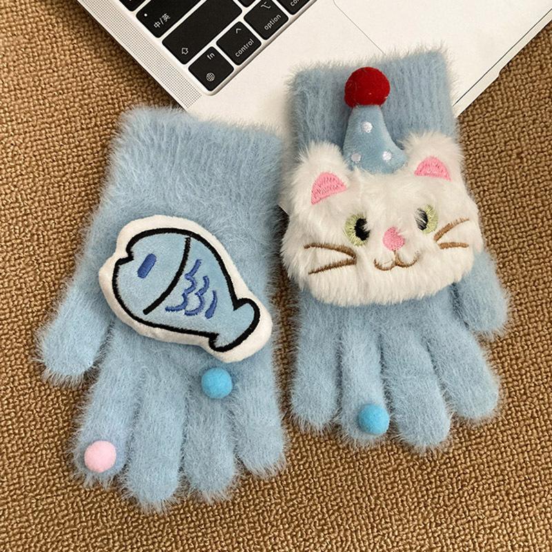 Cartoon girl 2025 new season cute outdoor cycling cold and windproof