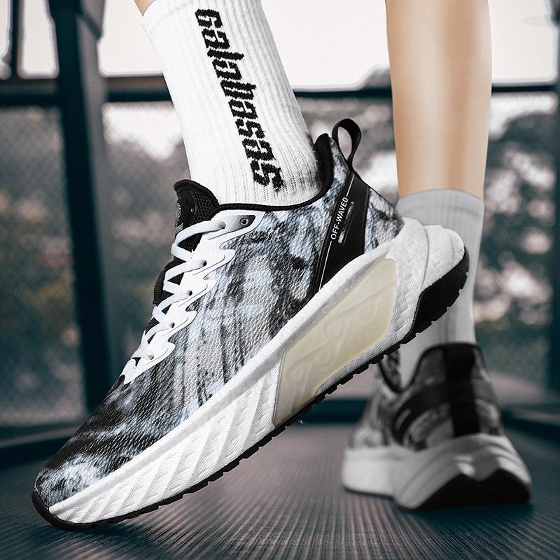 Marathon running shoes soft sole cushioning men's and women's mesh training running shoes rebound Putian sports students sports shoes men's models