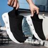 Women's Blue Black Khaki Sport Shoes Men Casual Lightweight Slip On Walking Socks Shoes Couple Jogging Sneakers